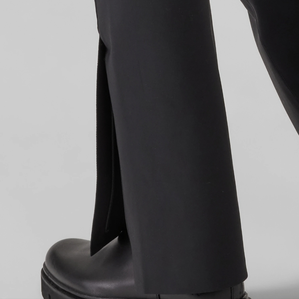 Navy stellar flare trousers. Size 8 P - Picture 4 of 4